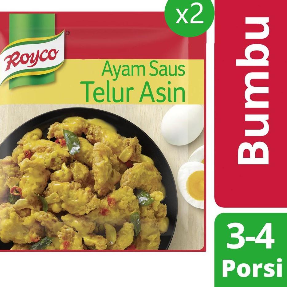 

⏎ Royco Bumbu Ayam Saus Telur Asin 22 gr x2 ㅱ