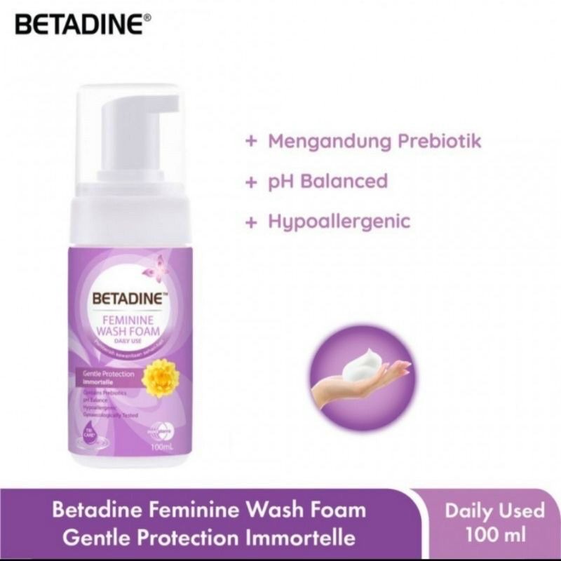 BETADINE feminine wash foam 100ml Betadine Foam Wash