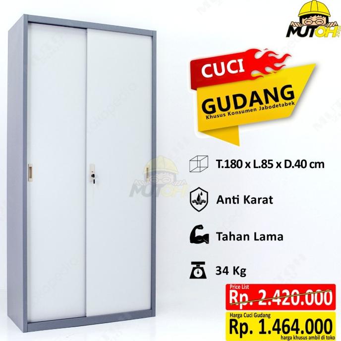 

NEW SALE LEMARI ARSIP LEMARI BESI FILLING CABINET - PINTU PLAT SLIDING GESER ORIGINAL