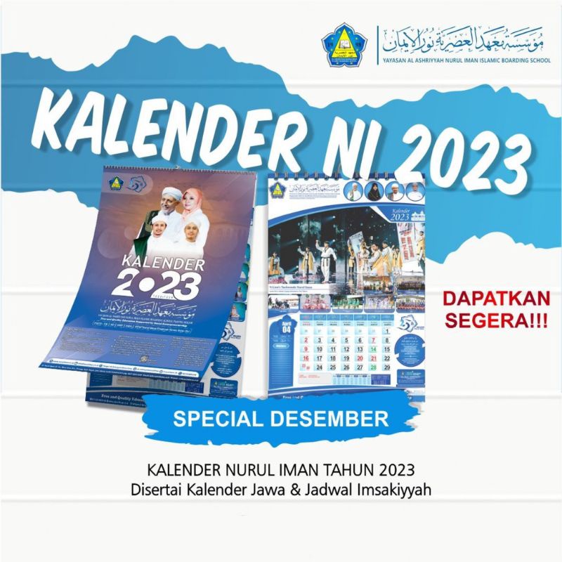 Jual Kalender Pesantren Al Ashriyyah Nurul Iman 2023 Shopee Indonesia