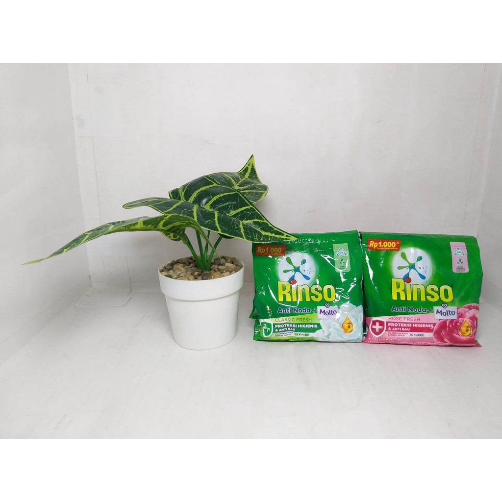 RINSO Molto Deterjen Bubuk Anti Noda Rose Fresh | Classic Fresh 38gr Proteksi Higienis Anti Bau Kemasan Ekonomis Original