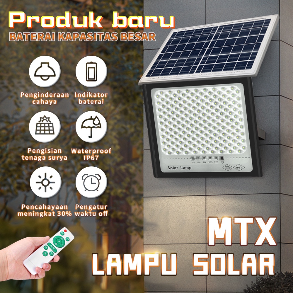 Ditingkatkan 100W Lampu Jalan Tenaga Surya Solar Cell Panel Surya  Lampu emergency lampu taman lampu lampu dinding lampu tenaga surya lampu tenaga matahari lampu taman lampu outdoor lampu taman dinding lampu