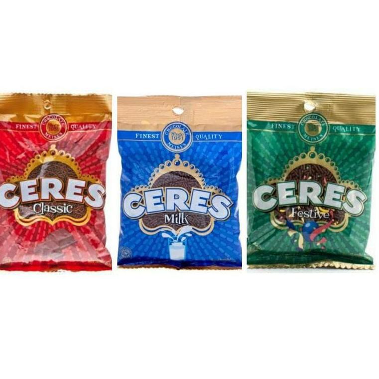 

[KODE PRODUK VJZYO9572] Ceres Classic/ Milk/ Festive Hagelslag 200 gram/ 225 GR Meses
