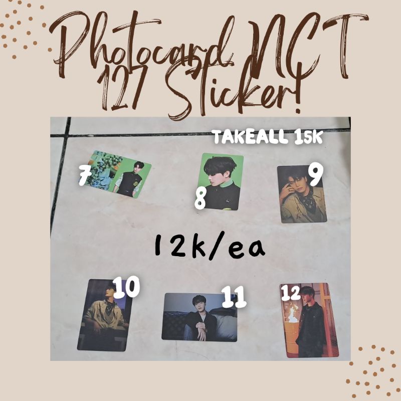 Jual Photocard Unofficial Nct Sticker Taeil Shopee Indonesia