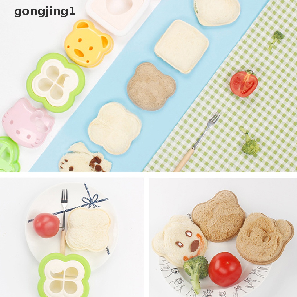 Ggg Teddy Bear Cetakan Sandwich Cetakan Bento Lunch Sandwich Bread Mold Pemotong Roti Sandwich Shapers Maker Untuk Anak ID