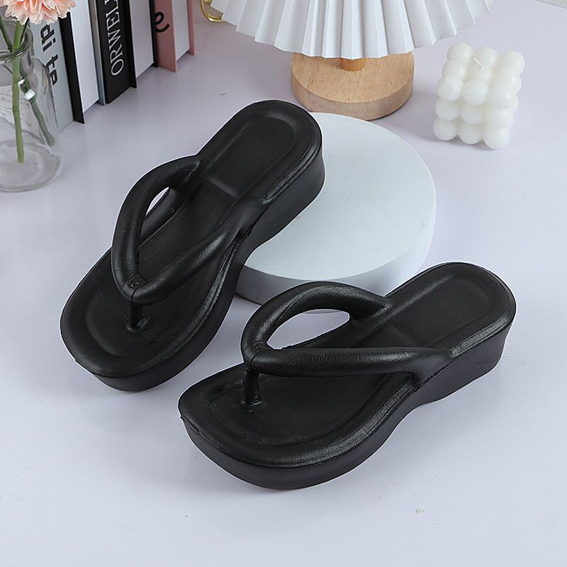 CUCI GUDANG TOPGROSIR TG1634 Sandal Wedges Wanita Import Motif Sandal Jepit