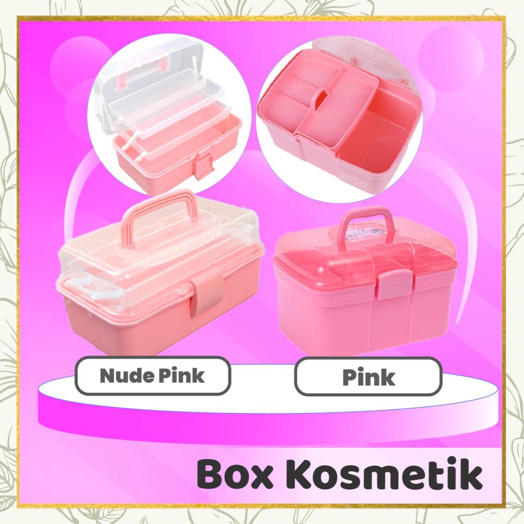 ( COD ) Box storage / Tempat kuas nailart makeup / Rak kosmetik / Box makeup