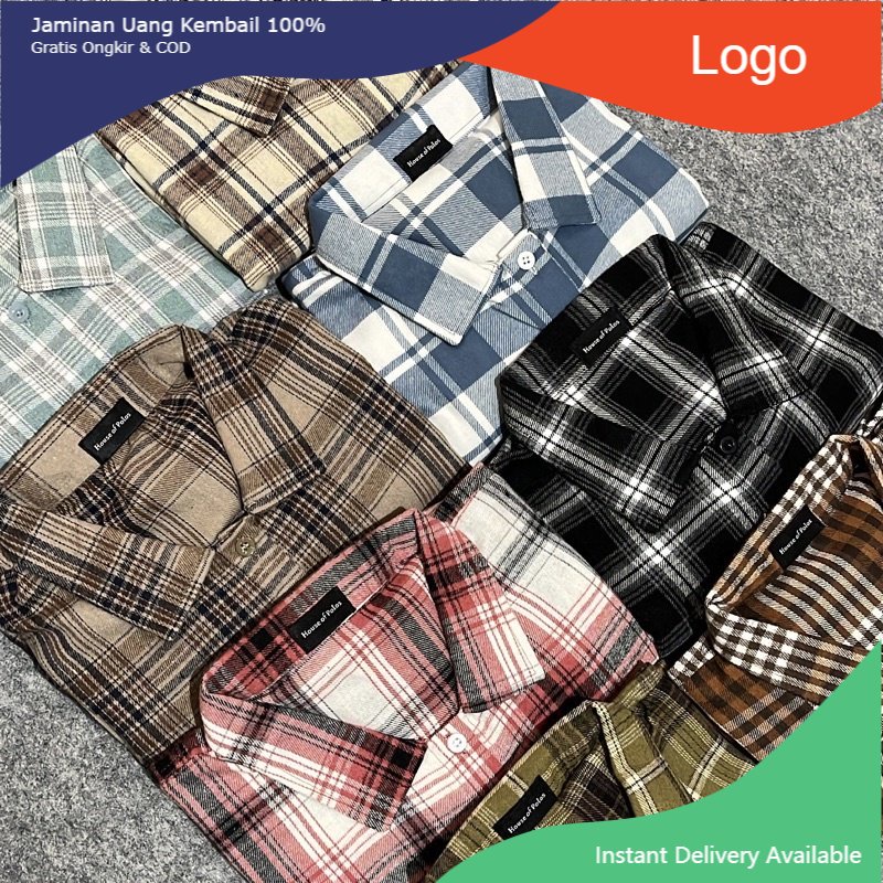 KEMEJA FLANEL WANITA | TARTAN KOTAK - KOTAK OVERSIZED |