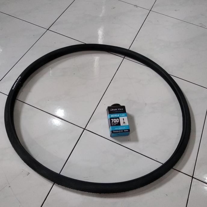 1 Set 700 X 23C Ban Luar Dalam Swallow Deli Sepeda Fixi 23 Fixie