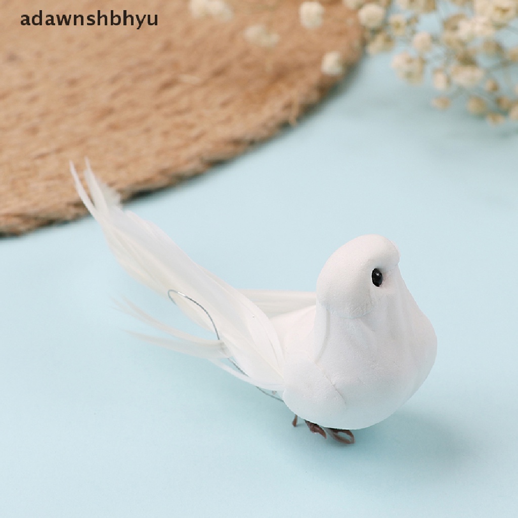 Adawnshbhyu 1PCS Mainan Hias mini Busa Buatan Bulu mini Burung craft birds pro ID