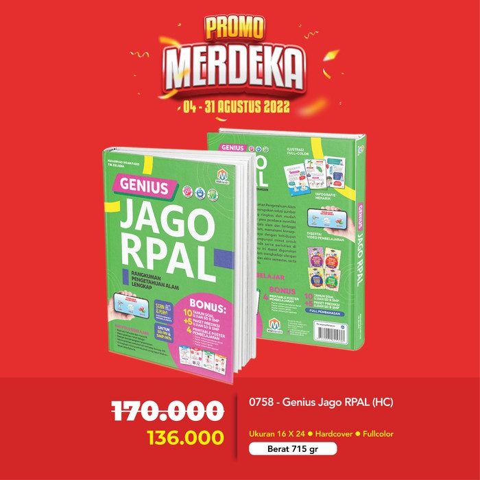 HOT SALE BUKU GENIUS JAGO RPAL (HC)