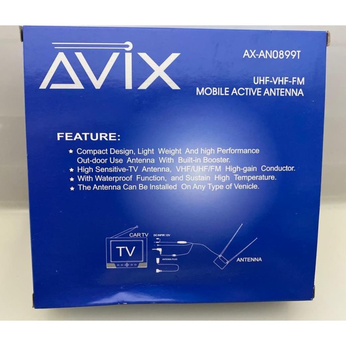 antena tv mobil bermotif transformer AVIX AX-AN0899T