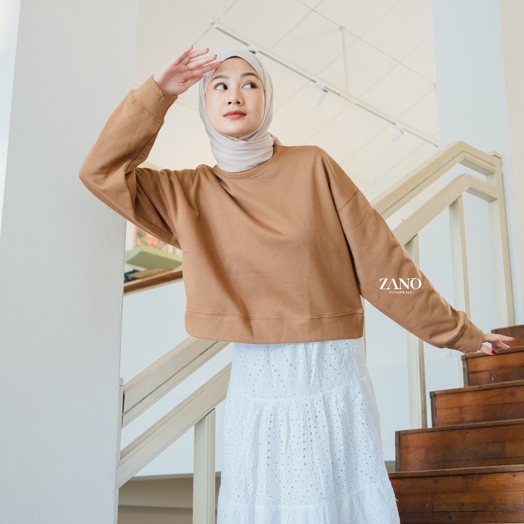 ZANO BASICS Sweater Crop Nash