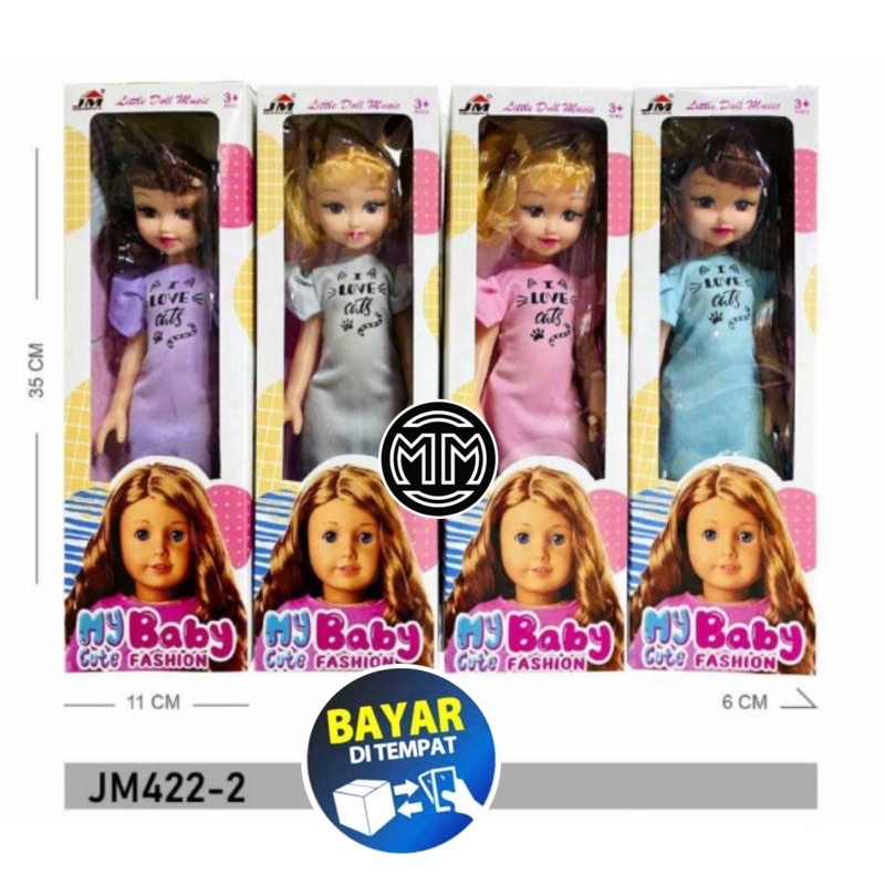 Mainan Boneka My baby cute fashion music 14&quot; long JM