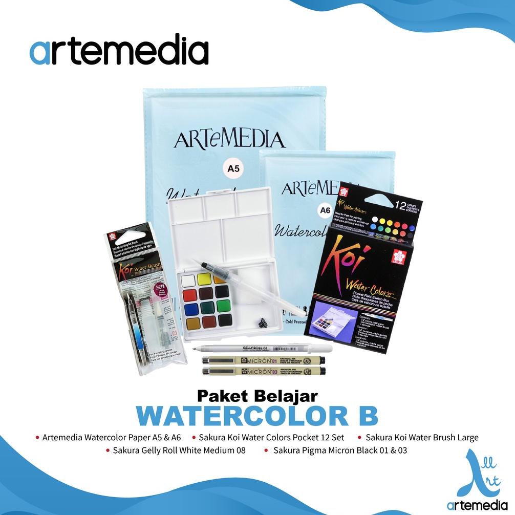 

BISA COD Paket Belajar Watercolor B
