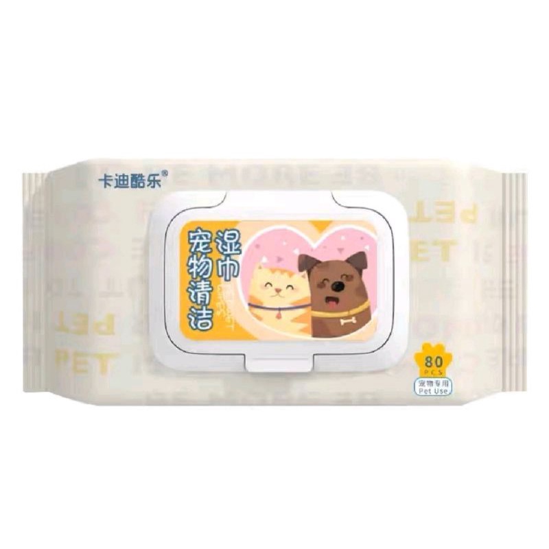 Tisu basah kucing anjing pet wipes 80s tisu basah telinga mata