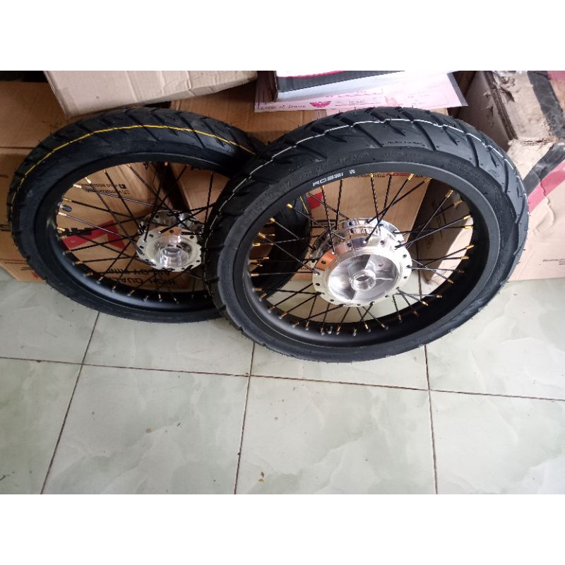 velg paketan RX king ring 17 x215/185 plus ban siap pasang