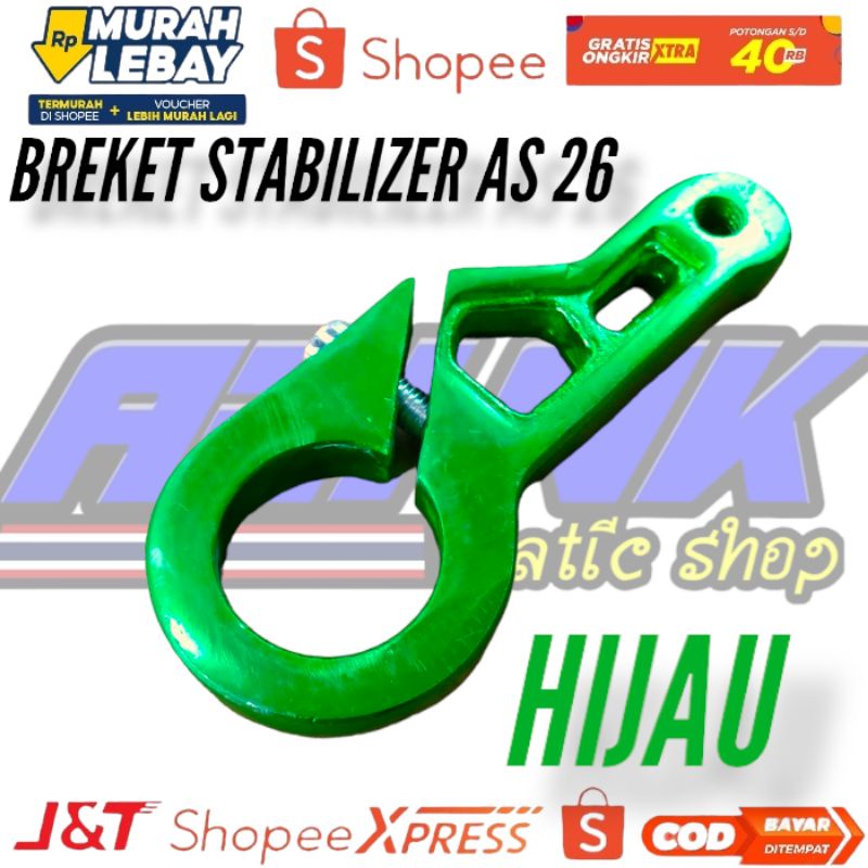 Breket stabillizer as 26 full almunium dudukan breket matris as 26 almumium warna lengkap
