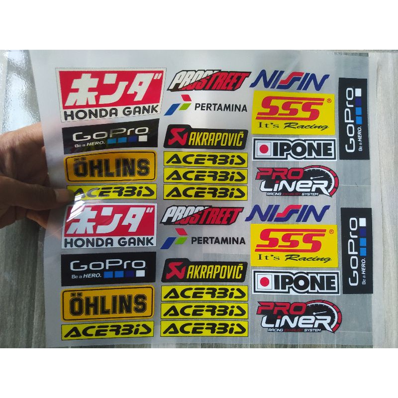 

Stiker Sticker Setrika Iron Kaos/Baju/Tas/Topi/Hoodie Sponsor Motor
