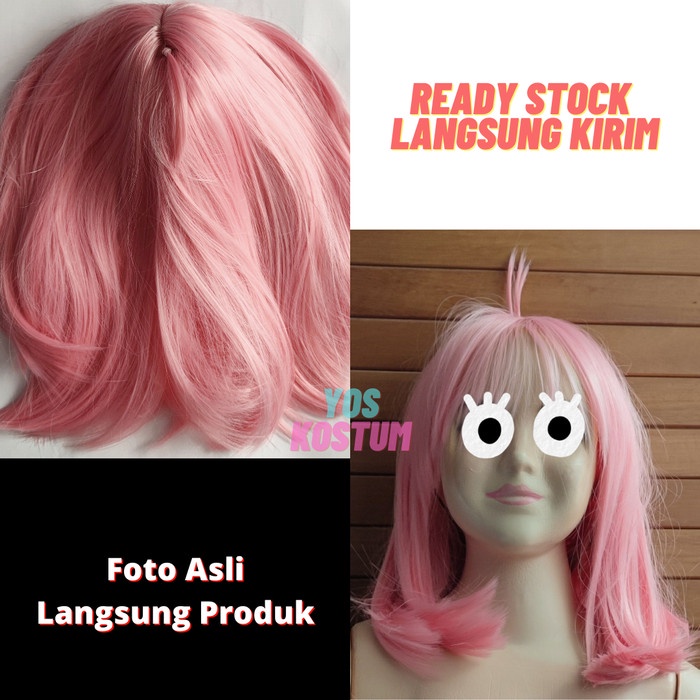 Wig Anya Forger Spy X Family Cosplay Anime Anak Dewasa Rambut Jepang Import