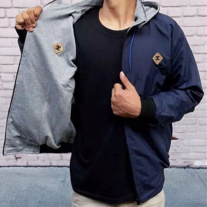 JAKET BOLAK BALIK 2IN1 / JAKET MOTOR / BB / PARASUT / PRIA / WANITA /