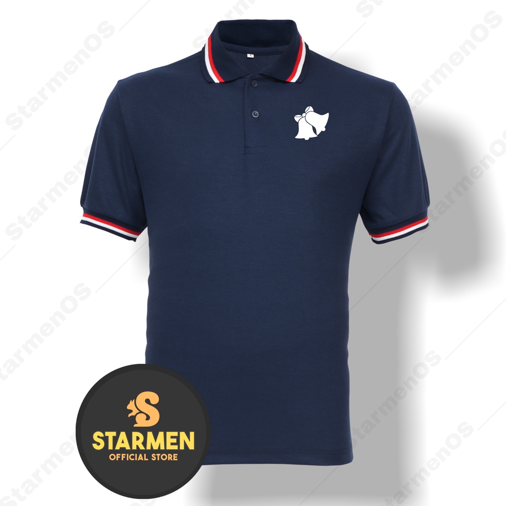 Kaos Polo Shirt Pria Kerah Logo JINGLE BELLS