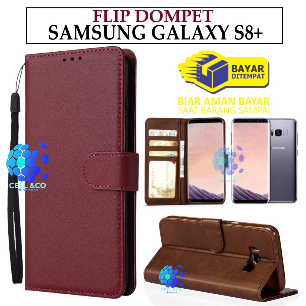 SAMSUNG GALAXY S8 PLUS CASE FLIP LEATHER WALLET PREMIUM FLIP CASE BUKA TUTUP KESING HP CASING FLIP CASE WALLET SAMSUNG GALAXY S8+