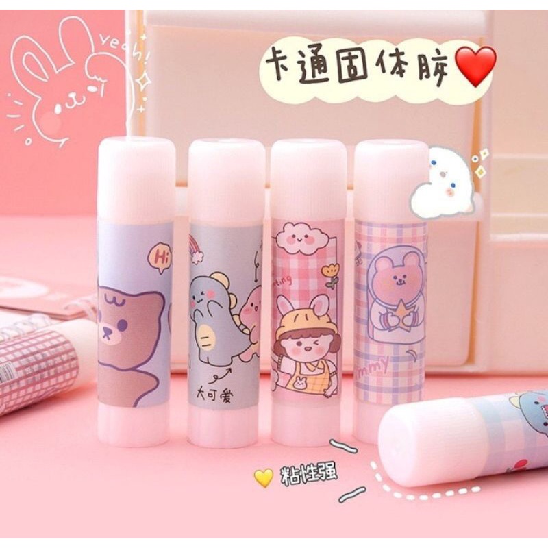 

KIYOWO 1 PCS GLUE STICK CUTE KAWAII//LEM STICK BATANG IMUT LUCU