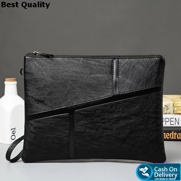 Clutch Pria Kulit Tas Dompet Tangan Tas Vape Premium Handbag dompet pria distro KEREN modern basic O