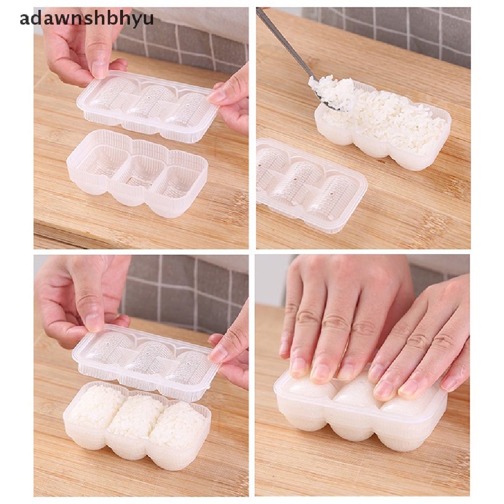 Adawnshbhyu Cetakan Sushi &amp; Onigiri Rice Ball Mold Bento Diy Dapur Bento Accessorie ID