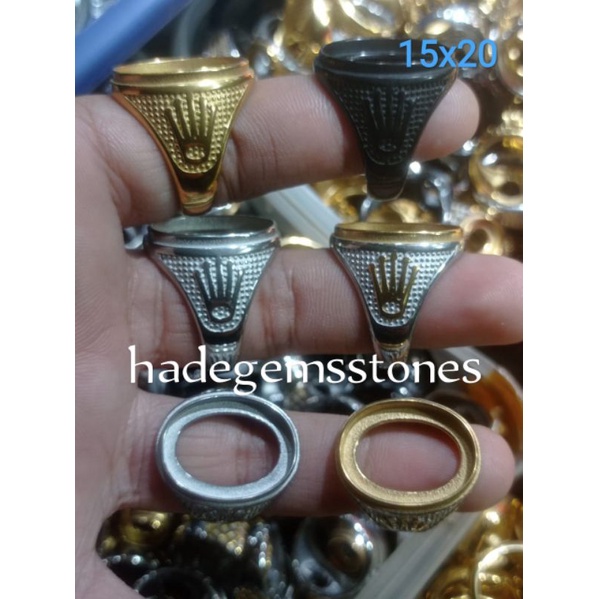 ring emban titanium super kualitas dim 15x20