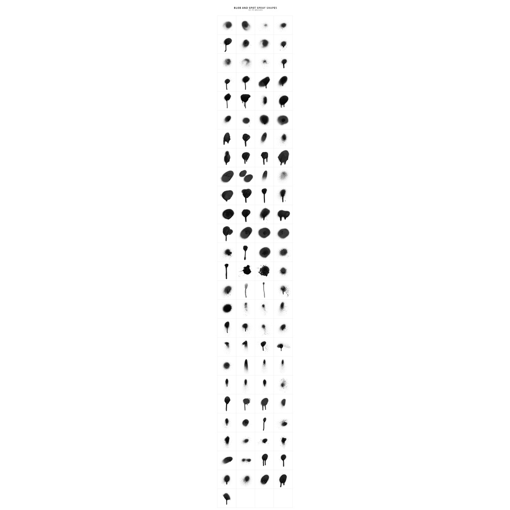 214 Spray Photoshop Stamp Brushes