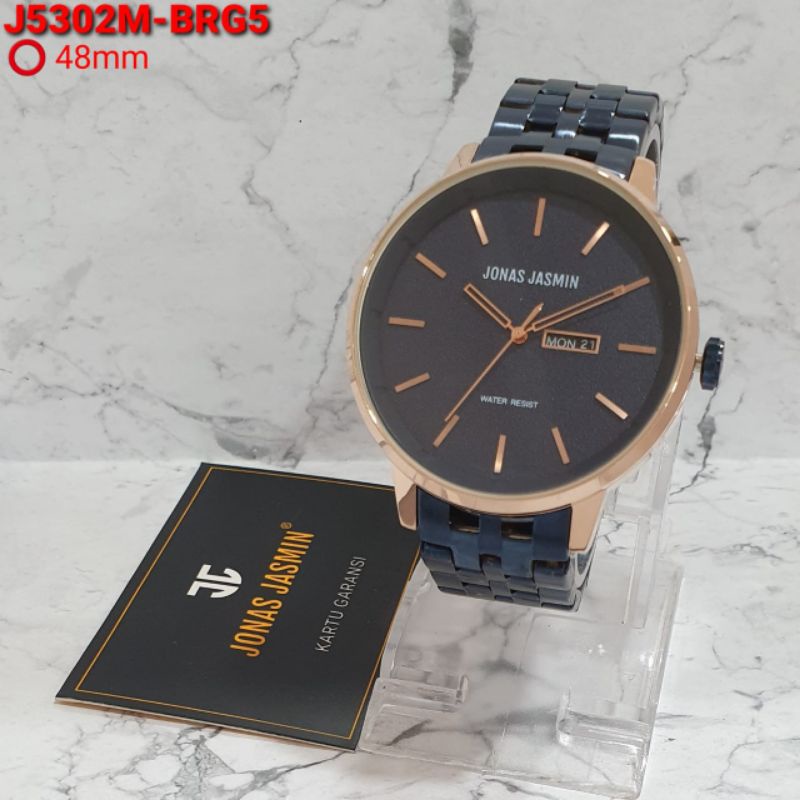 JAM TANGAN PRIA JONAS JASMIN  JJ 5302 ORIGINAL TANGGAL HARI AKTIF