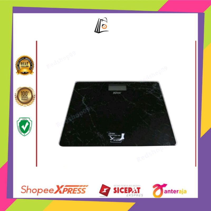 Kris Timbangan Badan Digital S875 - Hitam|Timbangan Badan|Timbangan