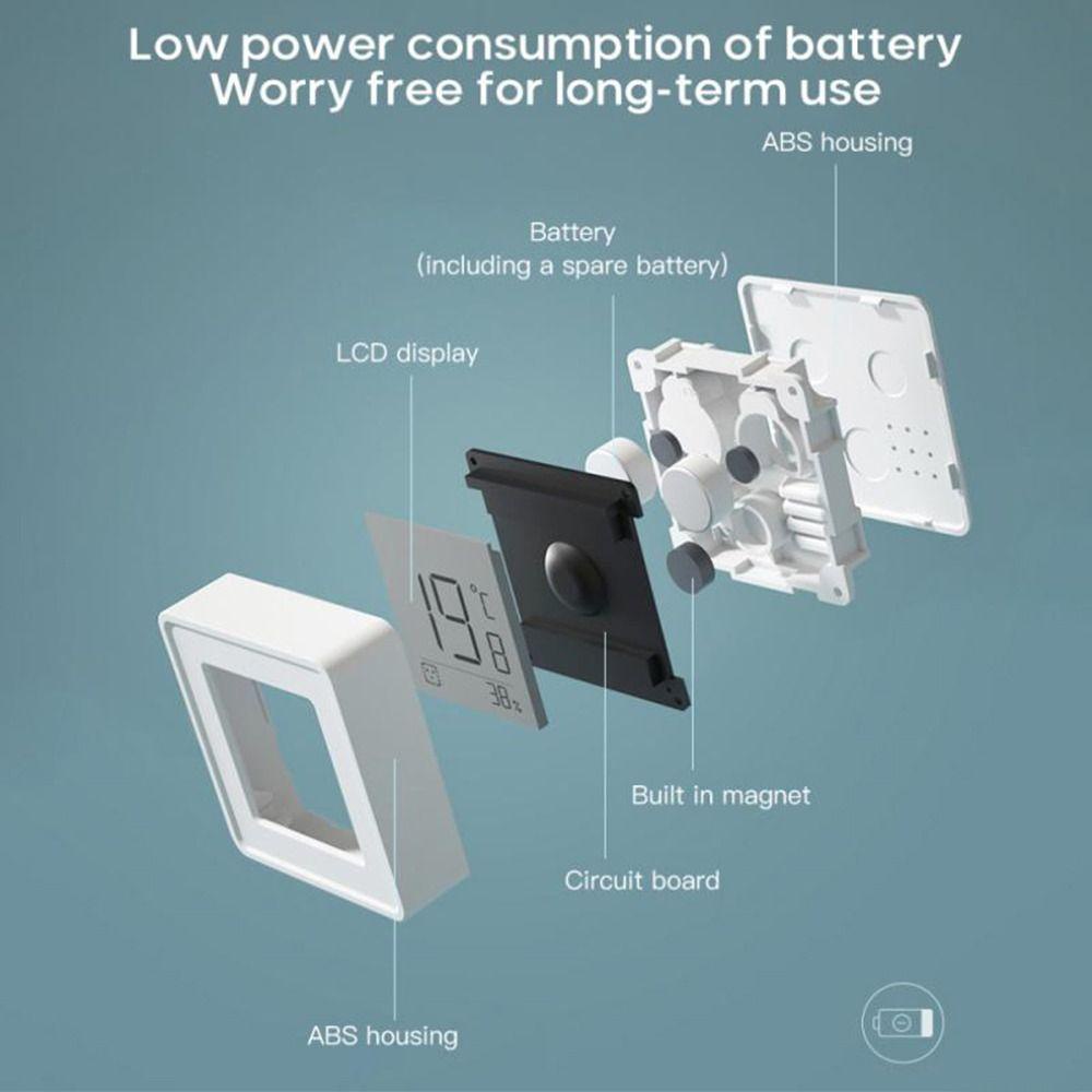 Solighter Digital Thermo-Hygrometer Digital Presisi Tinggi Mini Indoor Sensor Suhu