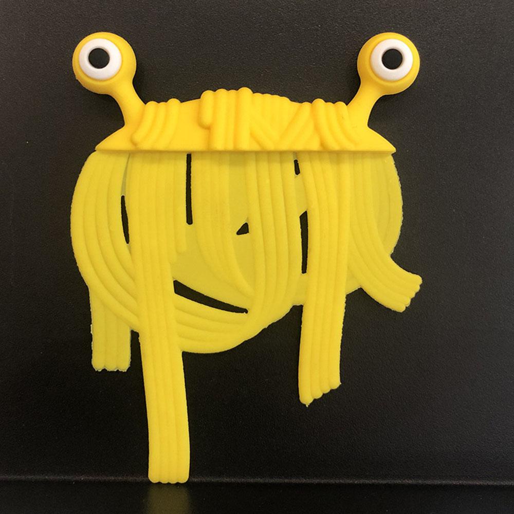 Top 3D Bookmark Kreatif Spaghetti PVC Bermata Besar Alien Perlengkapan Sekolah