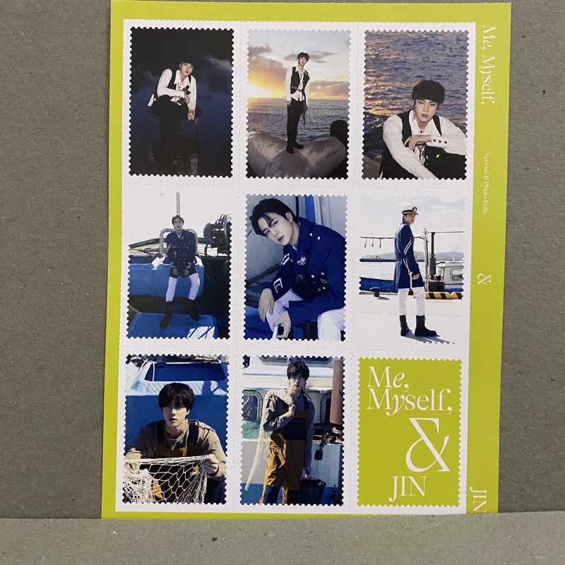 READY BTS jin me myself photo folio sea of jin seokjin photobook pc rpc random photocard photo stamp