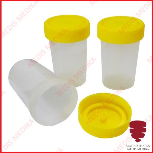 Urine Container 60ml Onemed Non Steril Wadah Cup Pot Sample Urin Krim Salep Cream 60 ml