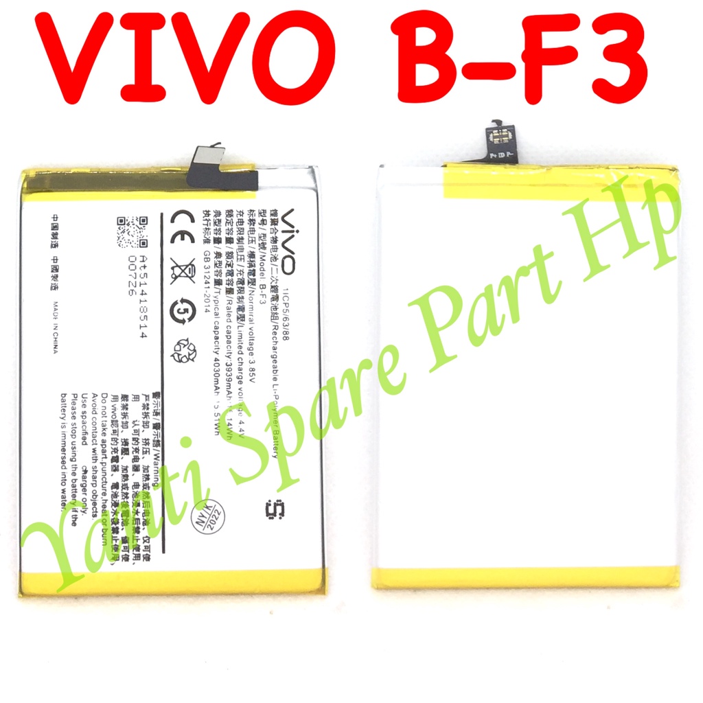 Baterai Vivo Y91 Y91C Y93 Y95 B-F3 BF3 Original New