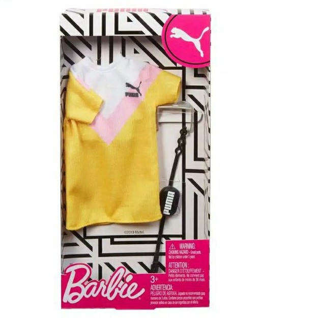 Baju Barbie Fashion Pack Puma Branded Or Golfing Pink With Accessories #Original
