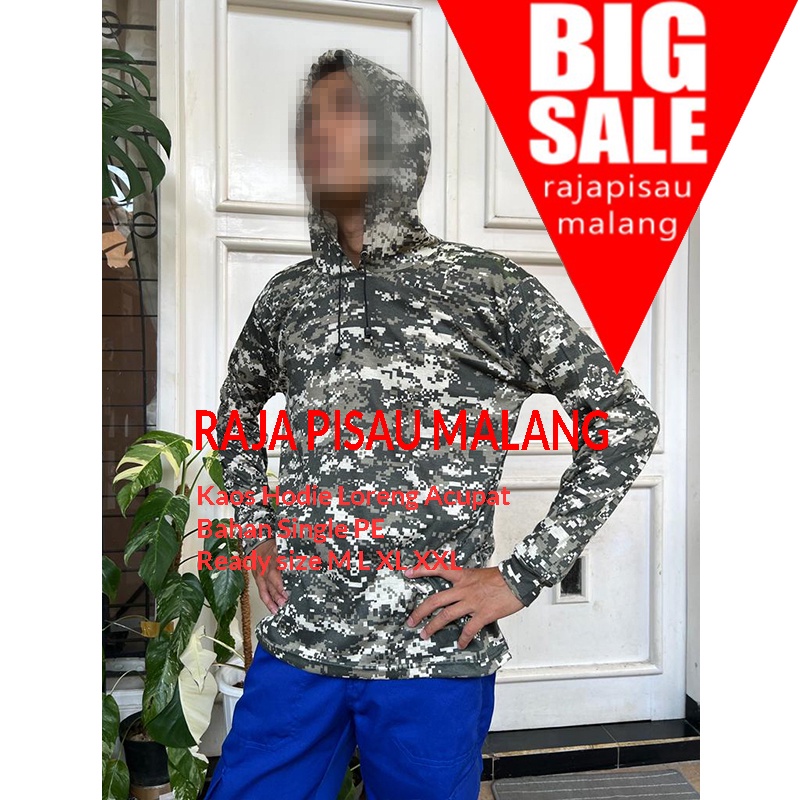 Camo Loreng AU Bandung Seal Kaos Navy Marpat Murah Hoodie Hodie Perbak Bahan PE