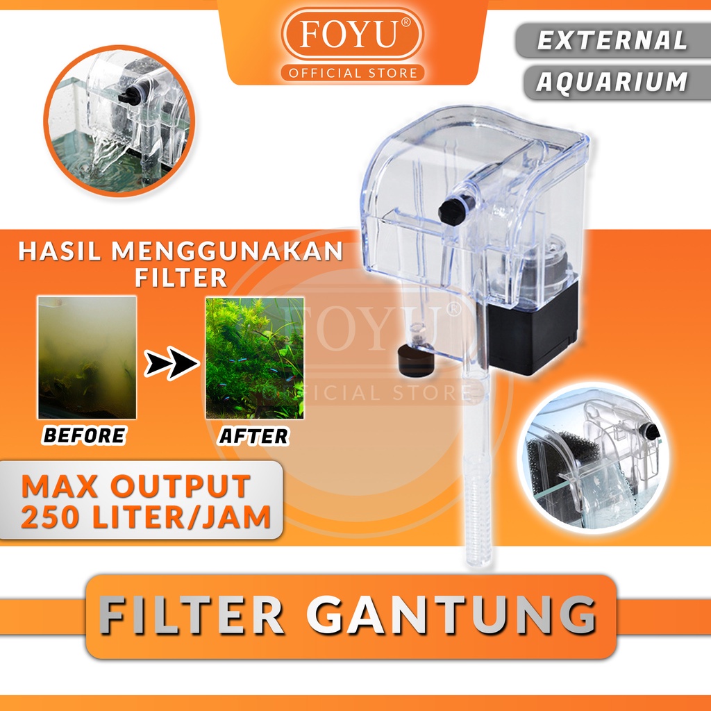 Jual Filter Aquarium Mini Top Akuarium Air Terjun Aquascape Saringan