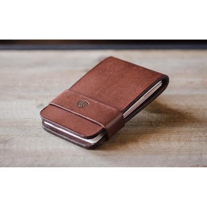 

Leather card flip wallet