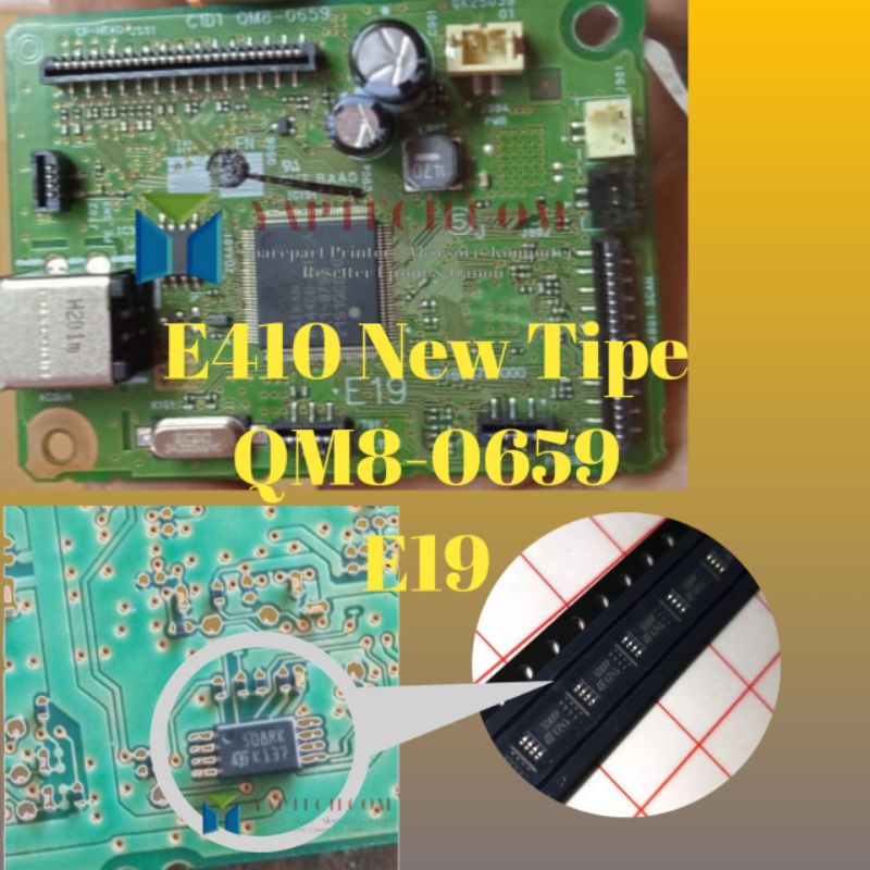 E410 IC Eprom 508RK 556D8 508RP New Model Mainboard  E410 QM8-0659 E19 IC Eprom E410