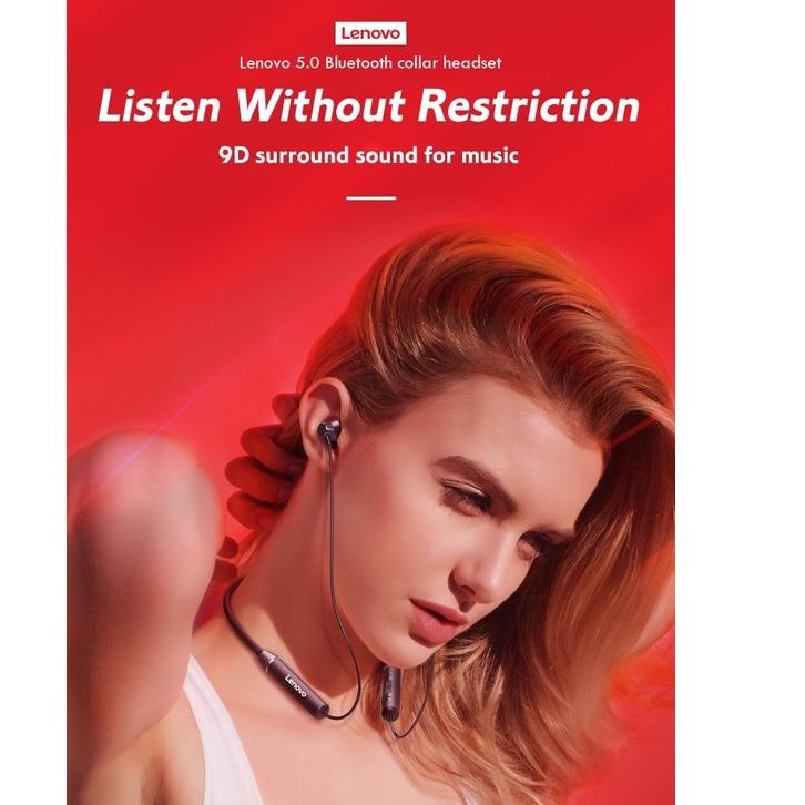 Rekomendasi Lenovo HE05 Earphone Headset Wireless Bluetooth 5.0 Magnetic  / Original Lenovo