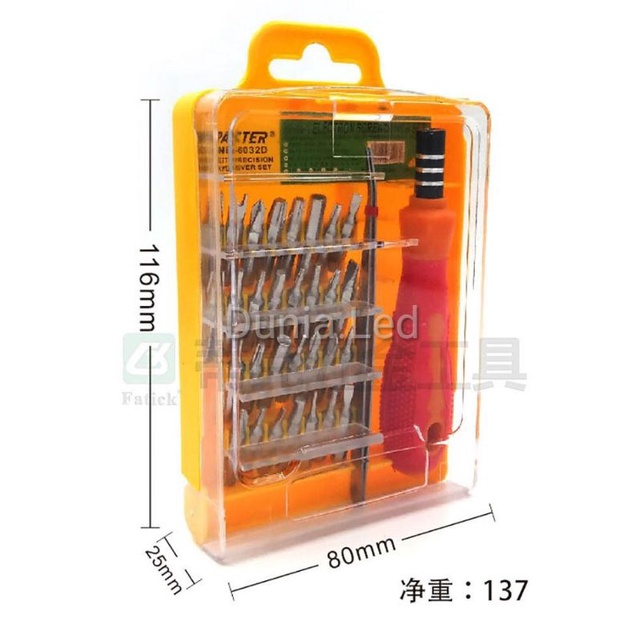Obeng Set 32 in 1 Multifungsi Komputer Laptop HP Jam