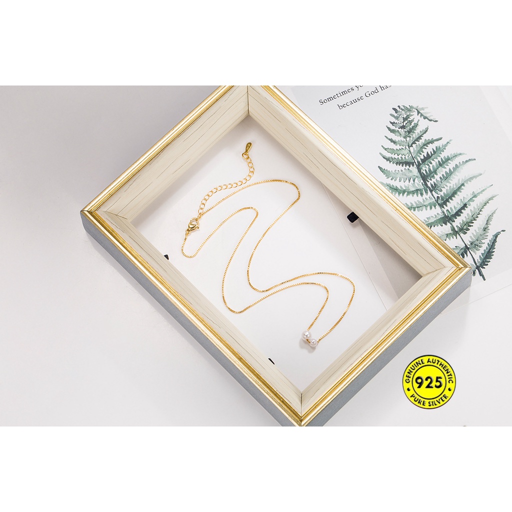 Kalung Mutiara Dua Shell Untuk Wanita U1121