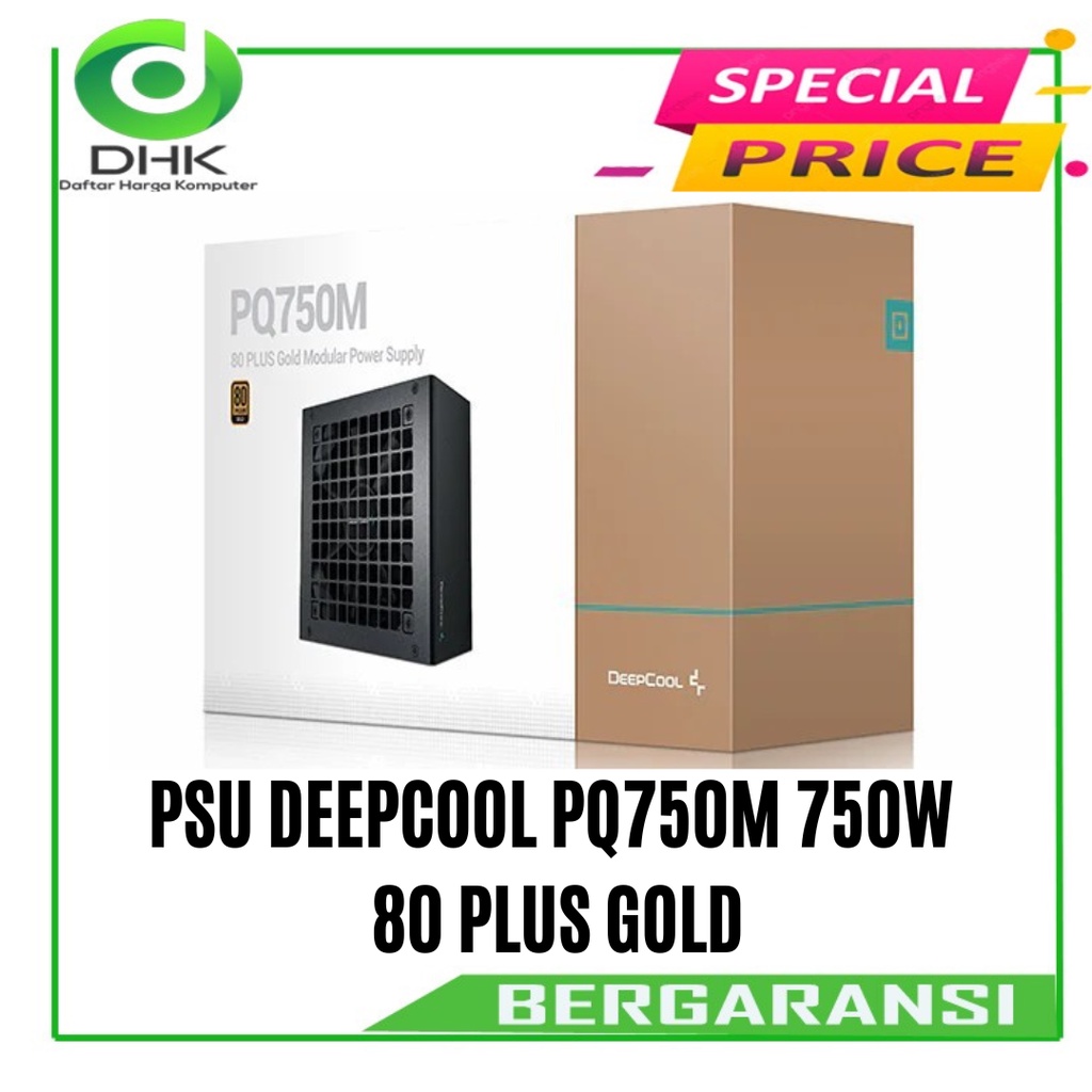 Psu DeepCool PQ750M 750W 80 Plus Gold Flat Full Modular