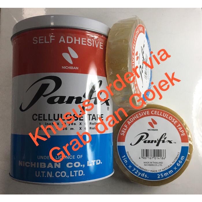 

Isolasi Panfix 1 inch * 72 yard KHUSUS ORDER VIA GRAB / GOJEK