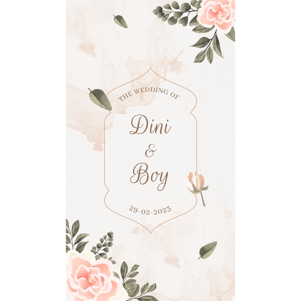 PREMIUM DESIGN Video Undangan Nikah - Undangan Nikah Digital - Floral Islami #7